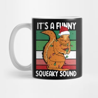 It's a Funny Squeaky Sound // Christmas Squirrel Mug